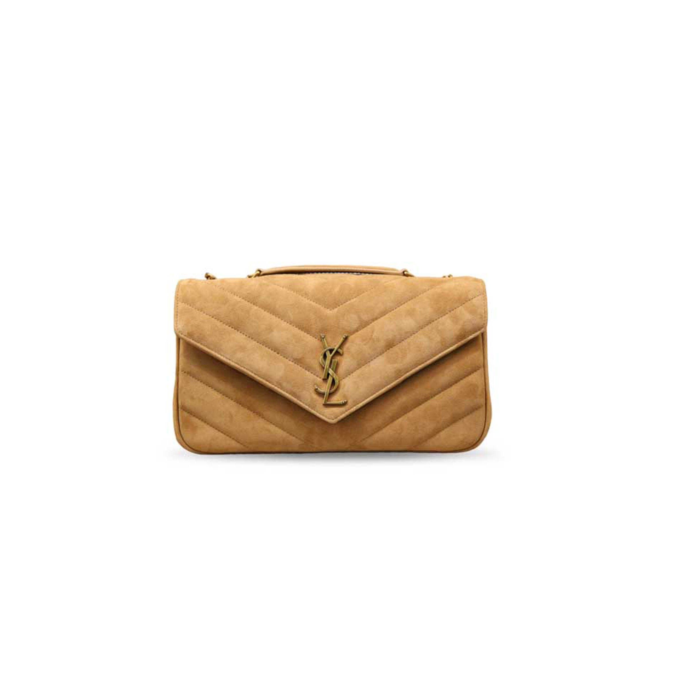 YSL LOULOU MATELASSÉ SUEDE SHOULDER BAG 801439 (29*17*8cm)